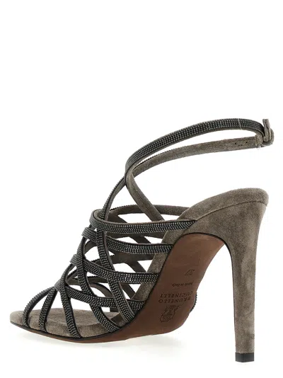 Shop Brunello Cucinelli 'monile' Sandals