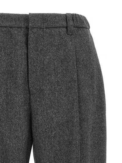 Brunello Cucinelli Cropped Wool-blend Straight-leg Pants