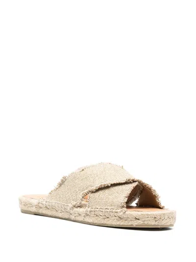 Shop Castaã±er Castaner Palmera Canvas Flat Sandals