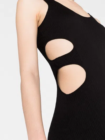 Chloé Cutout Crinkled Silk-linen Knit Maxi Dress