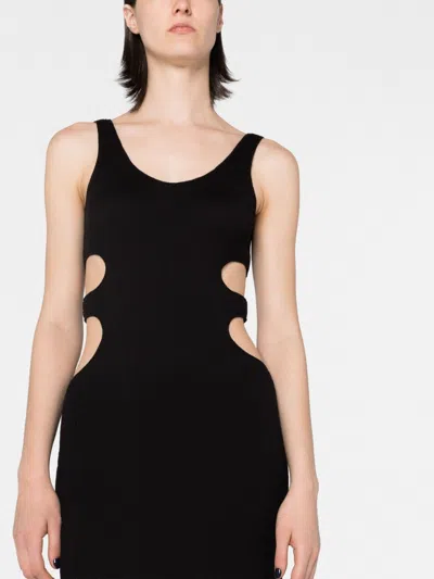 Chloé Cutout Crinkled Silk-linen Knit Maxi Dress