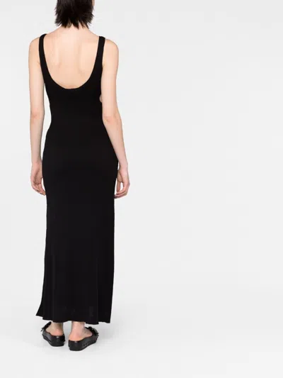 Chloé Cutout Crinkled Silk-linen Knit Maxi Dress