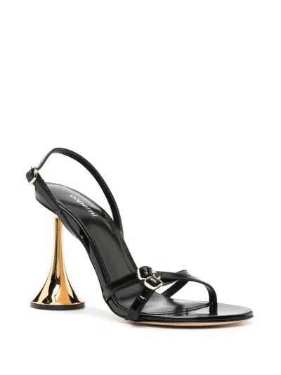 Shop Coperni Leather Heel Sandals