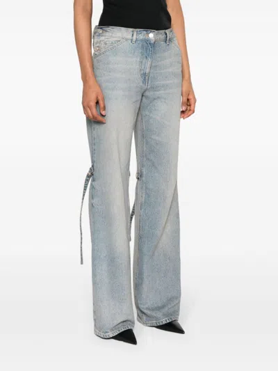 Shop Courreges Pre Baggy Denim Jeans