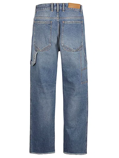 Darkpark High-waist Straight Leg Faded Denim Jeans