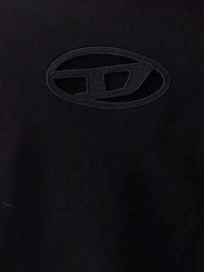 Diesel Cropped Sweatshirt With Distinctive Logo Detail