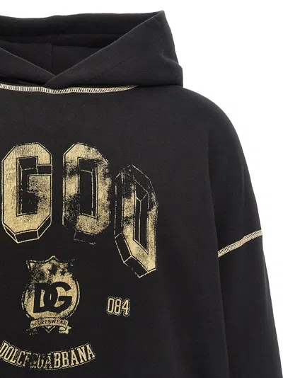 Shop Dolce & Gabbana Logo Print Hoodie