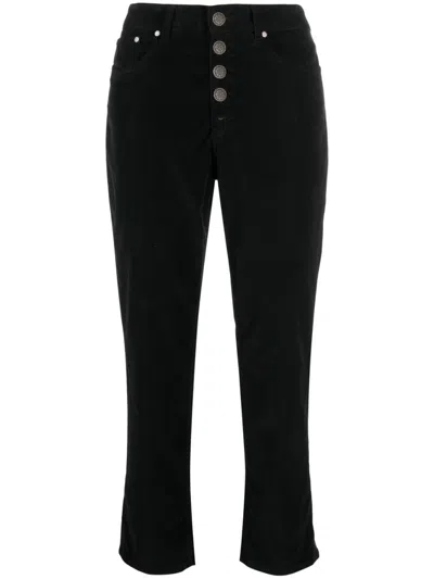 Dondup Woman Pants Black Size 31 Cotton, Elastomultiester, Elastane