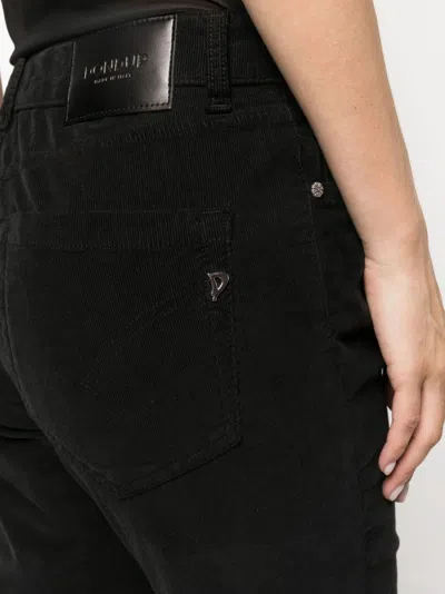 Dondup Woman Pants Black Size 31 Cotton, Elastomultiester, Elastane