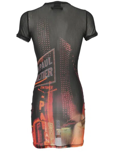 Shop Jean Paul Gaultier Dresses In Black/red/orange/blue