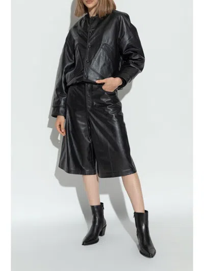 Jimmy Choo Black Leather Boots In Black
