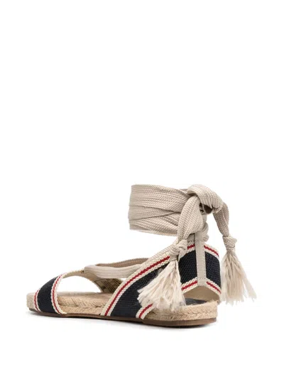E 'clat Ankle Tie Sandals