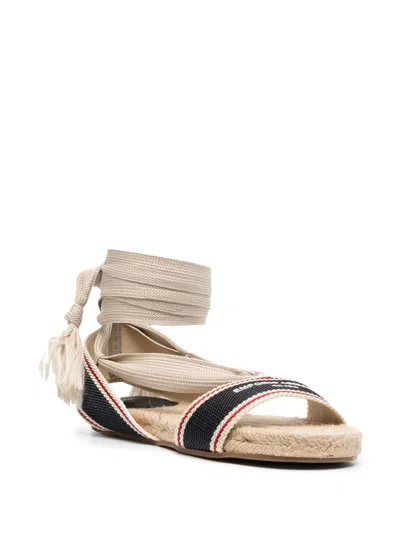 E 'clat Ankle Tie Sandals