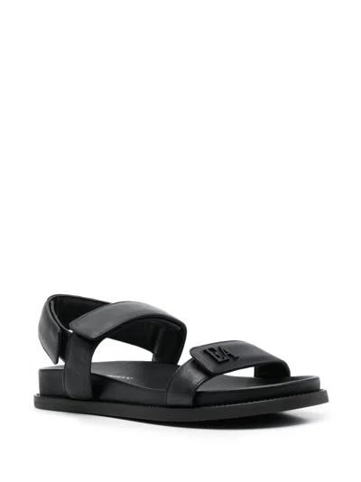 E 'clat Leather Flat Sandals
