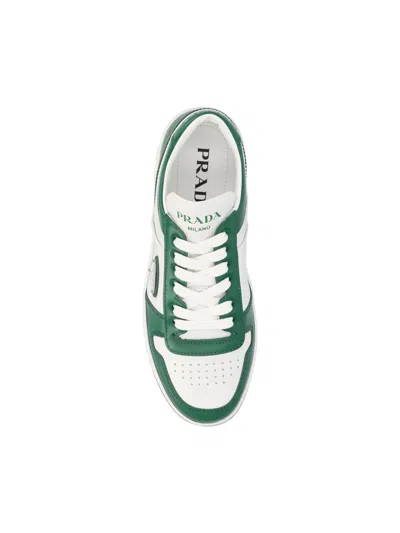 Shop Prada Sneakers In White+mango