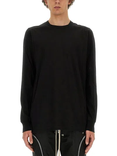 Shop Rick Owens Cotton T-shirt In Black