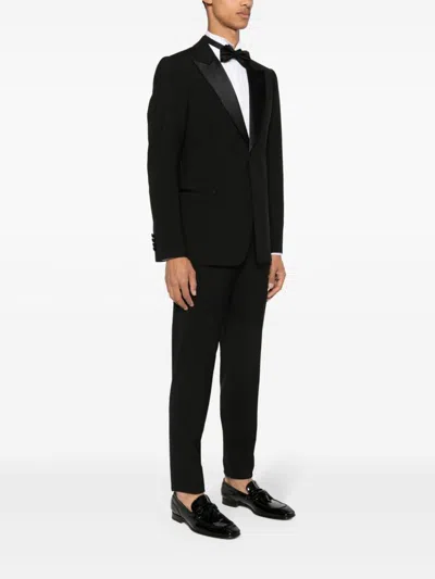 Shop Emporio Armani Wool Single Breasted Suit