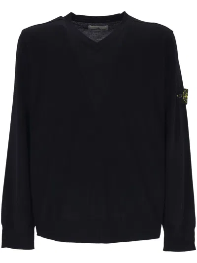 Shop Stone Island Sweaters In Blue