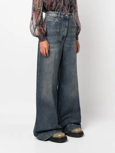 Etro Women Jeans With Embroidered Pegasus