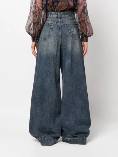 Etro Women Jeans With Embroidered Pegasus