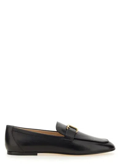 Shop Tod's Moccasin T Timeless In Black