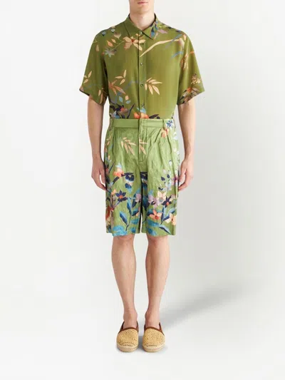 Etro Bermuda Shorts With Floral Print