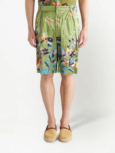Etro Bermuda Shorts With Floral Print