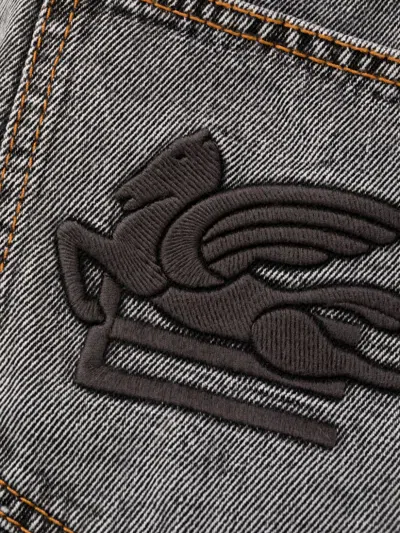 Etro Logo-embroidered Basic Flared Jeans
