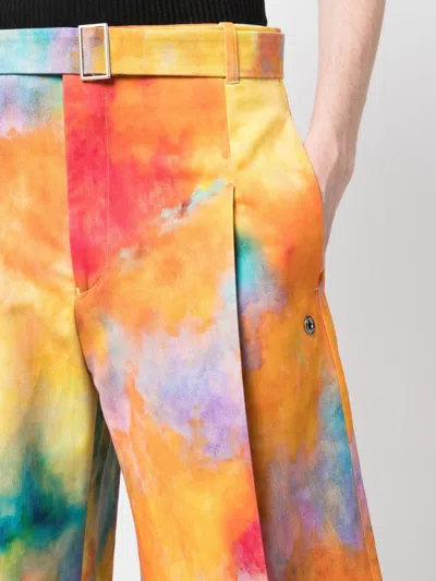Etudes Studio Tie-dye-print Pleated Wide-leg Shorts