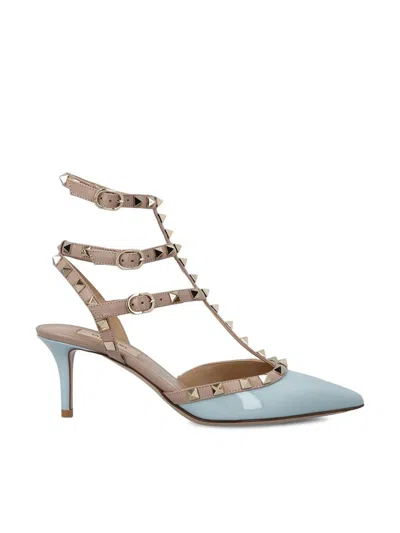 Shop Valentino Garavani Heeled Shoes In China Blue/poudre