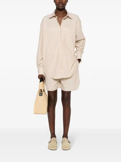 Filippa K Striped Drawstring Shorts