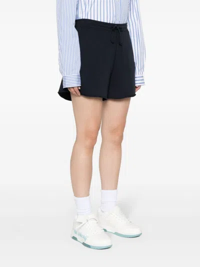 Shop Ganni Organic Cotton Drawstring Shorts