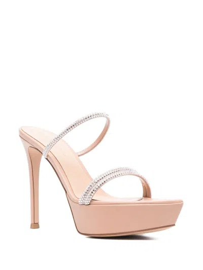 Gianvito Rossi Crystal Strappy Platform Sandals