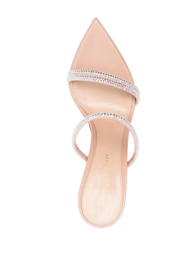 Gianvito Rossi Crystal Strappy Platform Sandals