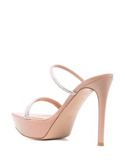 Gianvito Rossi Crystal Strappy Platform Sandals