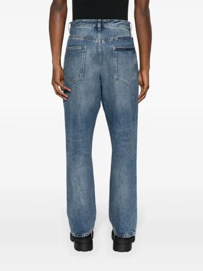 Givenchy Faded Blue Denim Jeans In Blue
