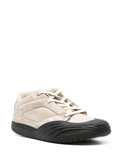 Givenchy Fabric And Leather Sneakers With Intentional Dirties