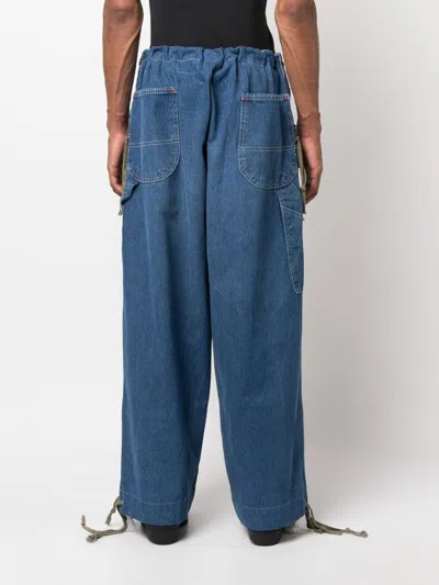 Greg Lauren Wide Leg Denim Jeans
