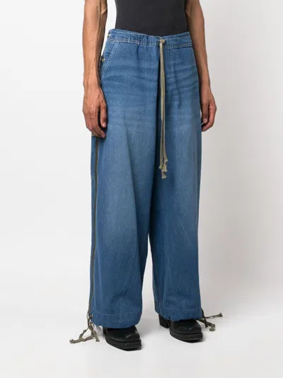 Greg Lauren Wide Leg Denim Jeans