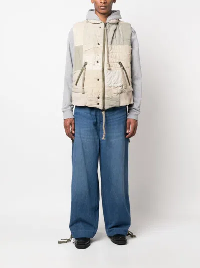 Greg Lauren Wide Leg Denim Jeans