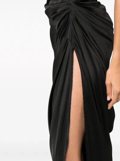 Jacquemus Embellished Neckline Ruched Spaghetti Straps