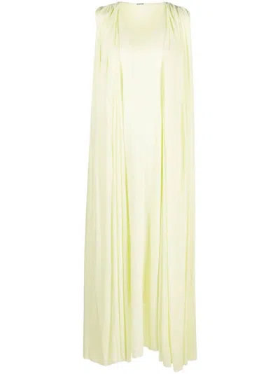 Jil Sander Draped Layered Maxi Dress
