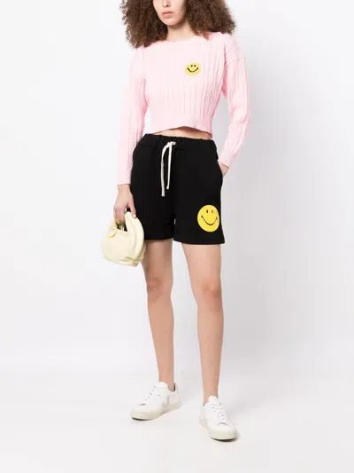 Joshua Sanders Smiley-face Print Cotton Shorts