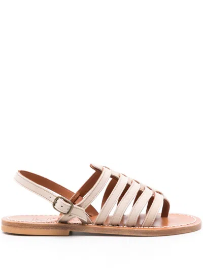 Kjacques K.jacques Homere Leather Flat Sandals