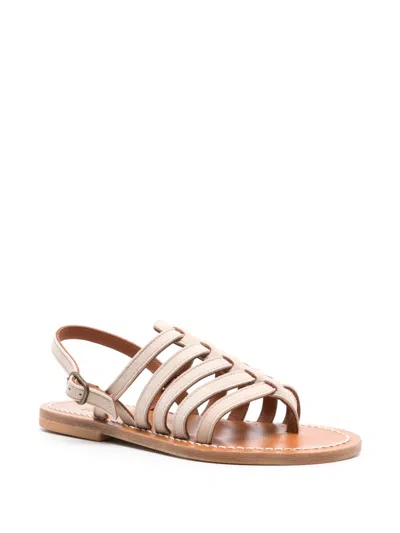 Kjacques K.jacques Homere Leather Flat Sandals