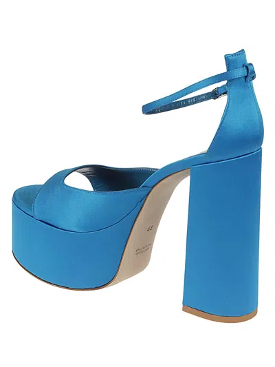 Lella Baldi Blue Blue Slingback Heels