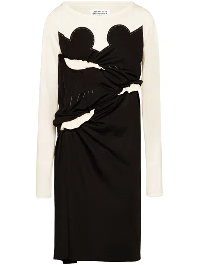 Maison Margiela Spliced-jersey Midi Dress