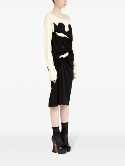 Maison Margiela Spliced-jersey Midi Dress