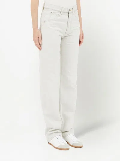 Maison Margiela Woman Pants Off White Size 28 Cotton