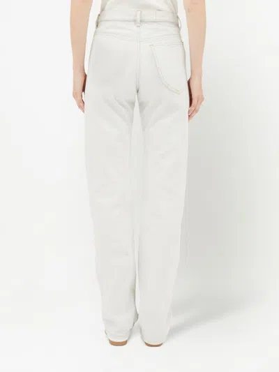 Maison Margiela Woman Pants Off White Size 28 Cotton